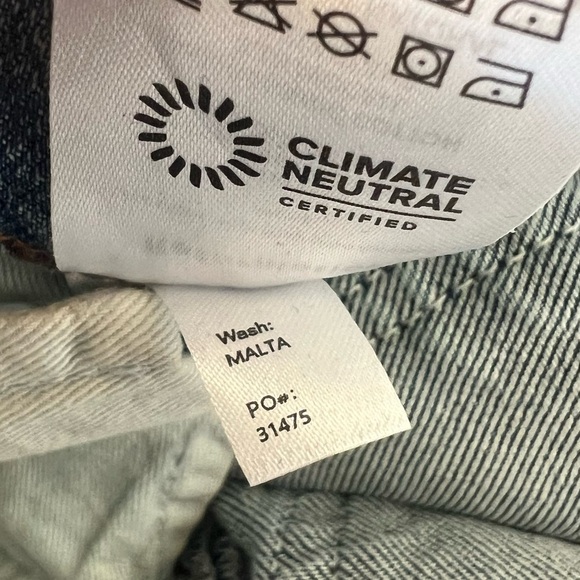 New Reformation Liza Ultra High Rise Straight Leg Jeans Malta NWT Denim Women 28 - Picture 13 of 13